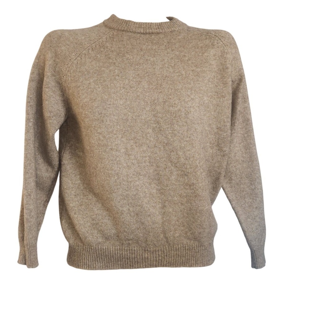 Zara Kids Tan Oatmeal Heather Knit Crewneck Raglan Sweater Size 11-12β 152cm